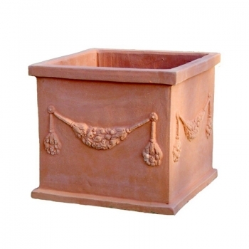 großer Pflanzkübel Terracotta